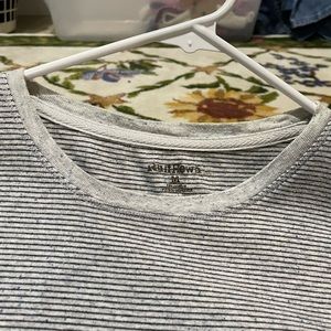 Ruff Hewn womens long sleeve medium grey with black stripes.